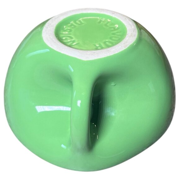 Vintage Buddah Bowl Elan McPherson 6" Flavour Design Coffee Soup Apple Green MCM - Picture 10 of 16